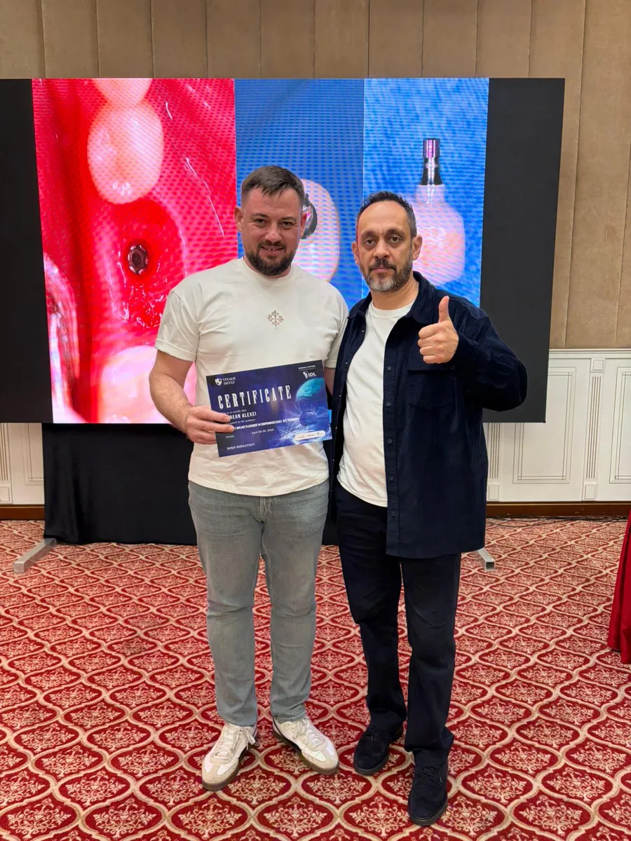 Certificat obținut la un congres dentar de specialitate